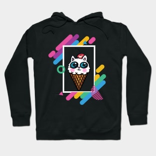 Kitty Cone Geometric Frame Hoodie